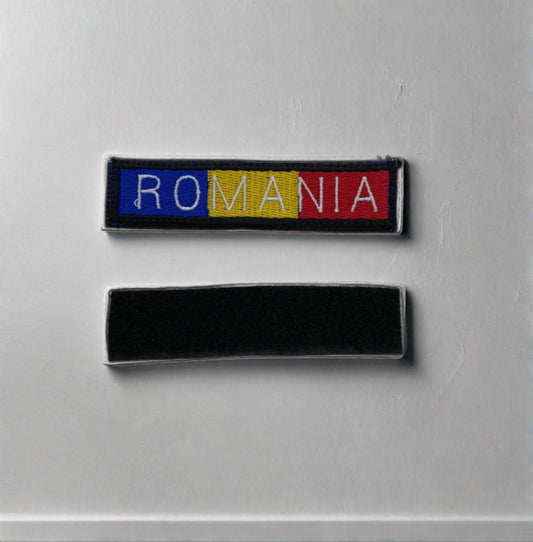 Emblema Drapel Romania 9 Cm X 2 Cm Cu Scai