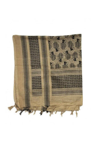 Esarfa Shemagh Pineapple Kaki-Black