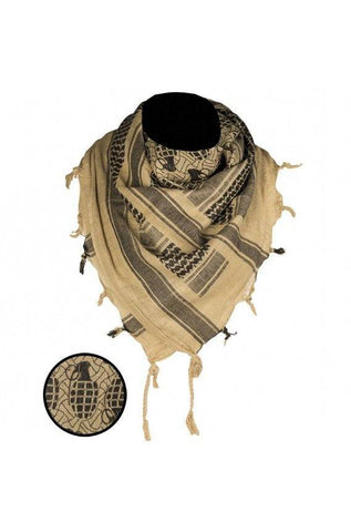 Esarfa Shemagh Pineapple Kaki-Black