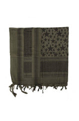 Esarfa Shemagh Stars Oliv-Black