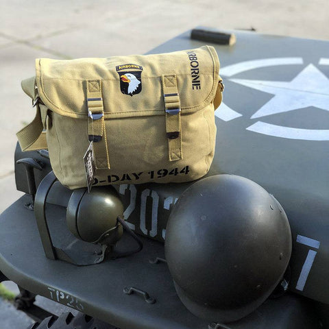 Geanta Camvas Shoulder Bag 101St Airborne D-Day
