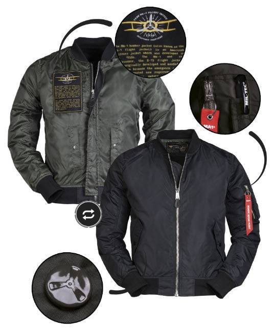 Jacheta Aviator Us Ma1 Summer Black