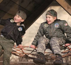 Jacheta Copii Ma1 Cu Embleme Neagra