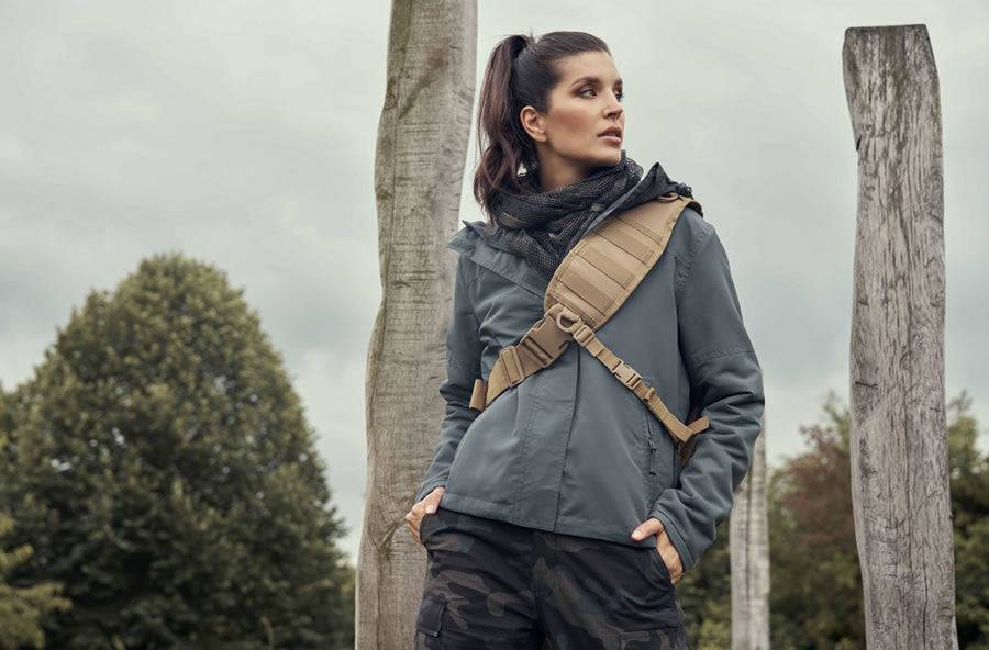 Jacheta Dama Brandit Windbreaker Grey