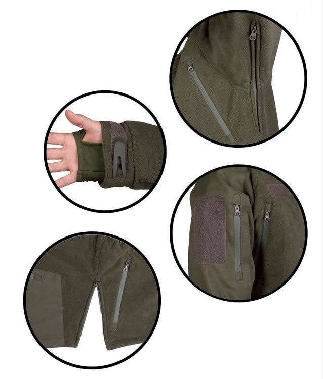 Jacheta Fleece Mil-Tec® Plus Oliv