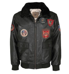 Jacheta Piele Top Gun Black