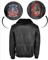 Jacheta Piele Top Gun Black
