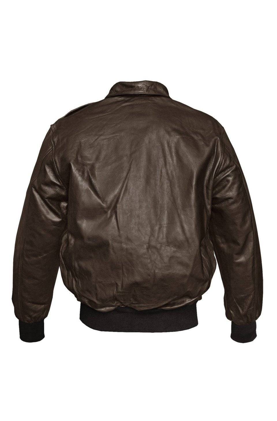 Jacheta Pilot Us A2 - Piele - Maro