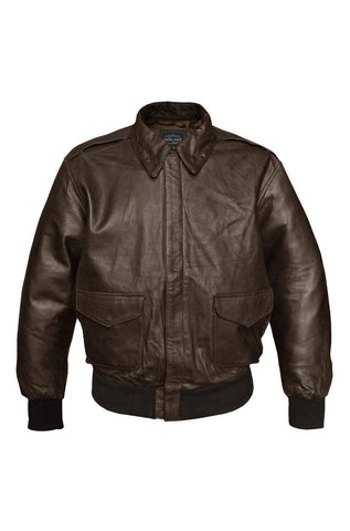 Jacheta Pilot Us A2 - Piele - Maro