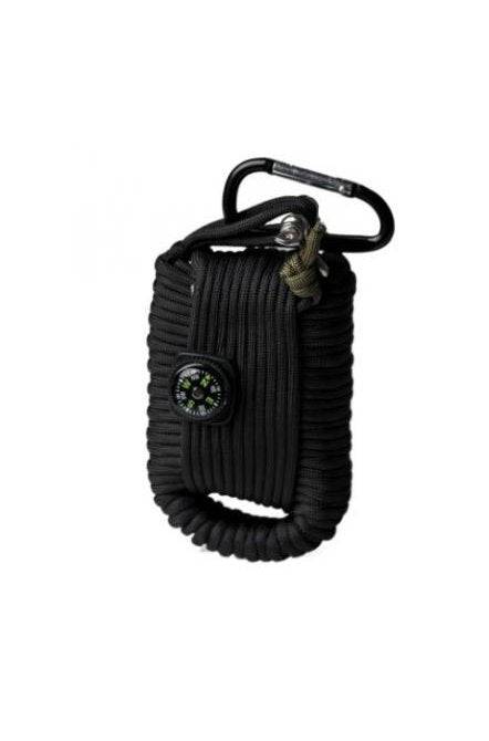 Kit Supravietuire Paracord Black Large