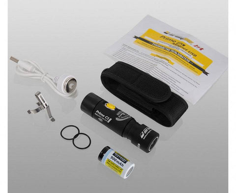 Lanterna Multifunctionala 1050 Lumeni Edc Flashlight Armytek Prime C1 Pro Magnet Usb (Lumina Rece)