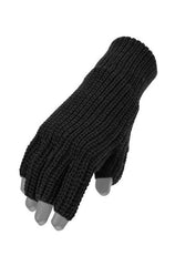 Manusi Fara Degete Thinsulate Acryl - Negre