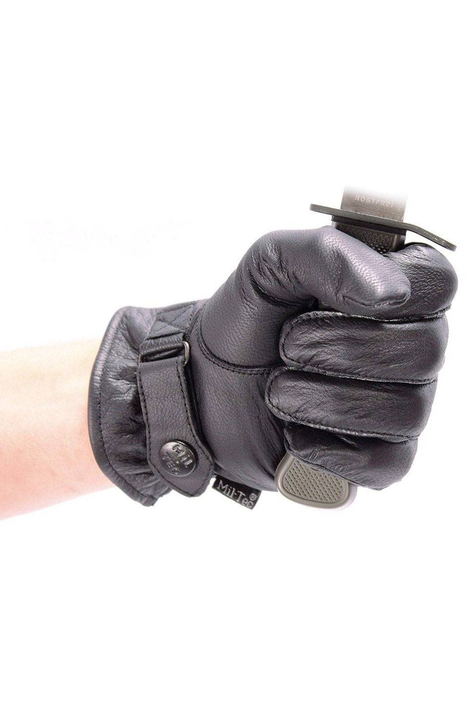 Mănuși Germane Căptușite din Piele – BLACK – Stil Clasic, Confort Termic
