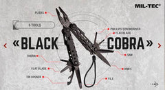 Multifunctional Black C-Bra Multi Tool Mil-Tec