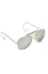 Ochelari de Soare Tip Aviator cu Lentile Oglindă și Toc – Stil Militar Clasic, Confort și Protecție în Fiecare Detaliu