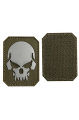 Od Pvc Skull 3D Patch W. Hook&Loop Closure Sm