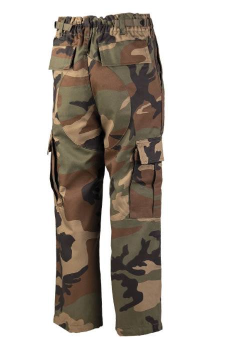 Pantaloni Copii Bdu Camuflaj Woodland
