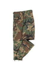 Pantaloni Copii Bdu Zip-Off Camuflaj Wooland