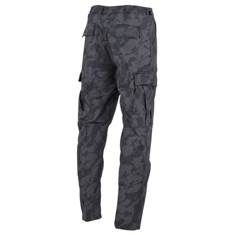 Pantaloni Militari Bdu Ripstop Camuflaj Night Camo Mfh