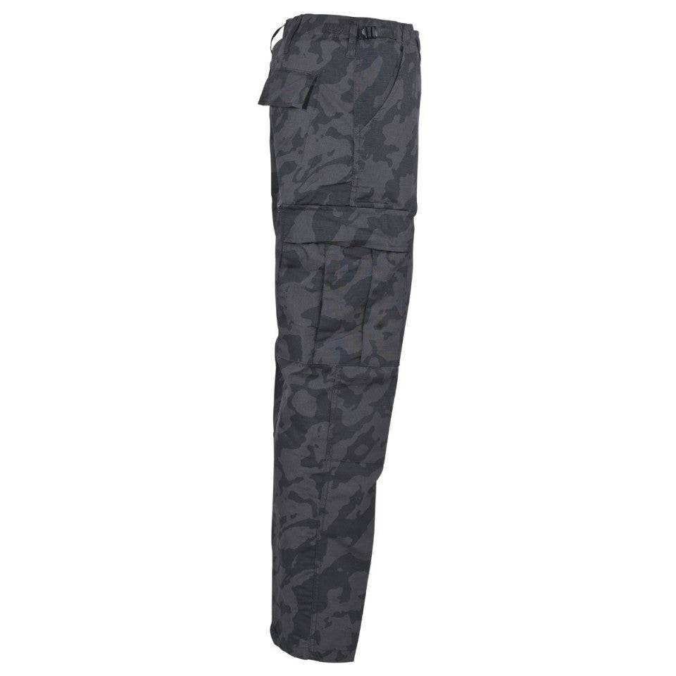 Pantaloni Militari Bdu Ripstop Camuflaj Night Camo Mfh