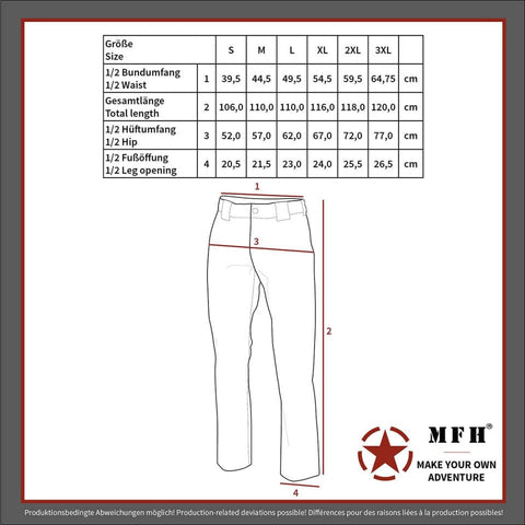 Pantaloni Militari Bdu Ripstop Camuflaj Night Camo Mfh