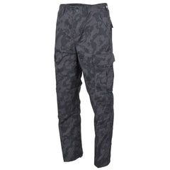 Pantaloni Militari Bdu Ripstop Camuflaj Night Camo Mfh