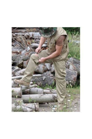 Pantaloni Militari Bdu Zip-Off Kaki