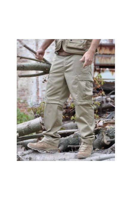 Pantaloni Militari Bdu Zip-Off Kaki