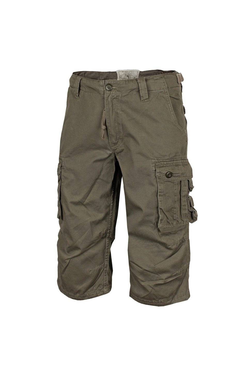 Pantaloni Prespalati Air Combat 3/4 Oliv