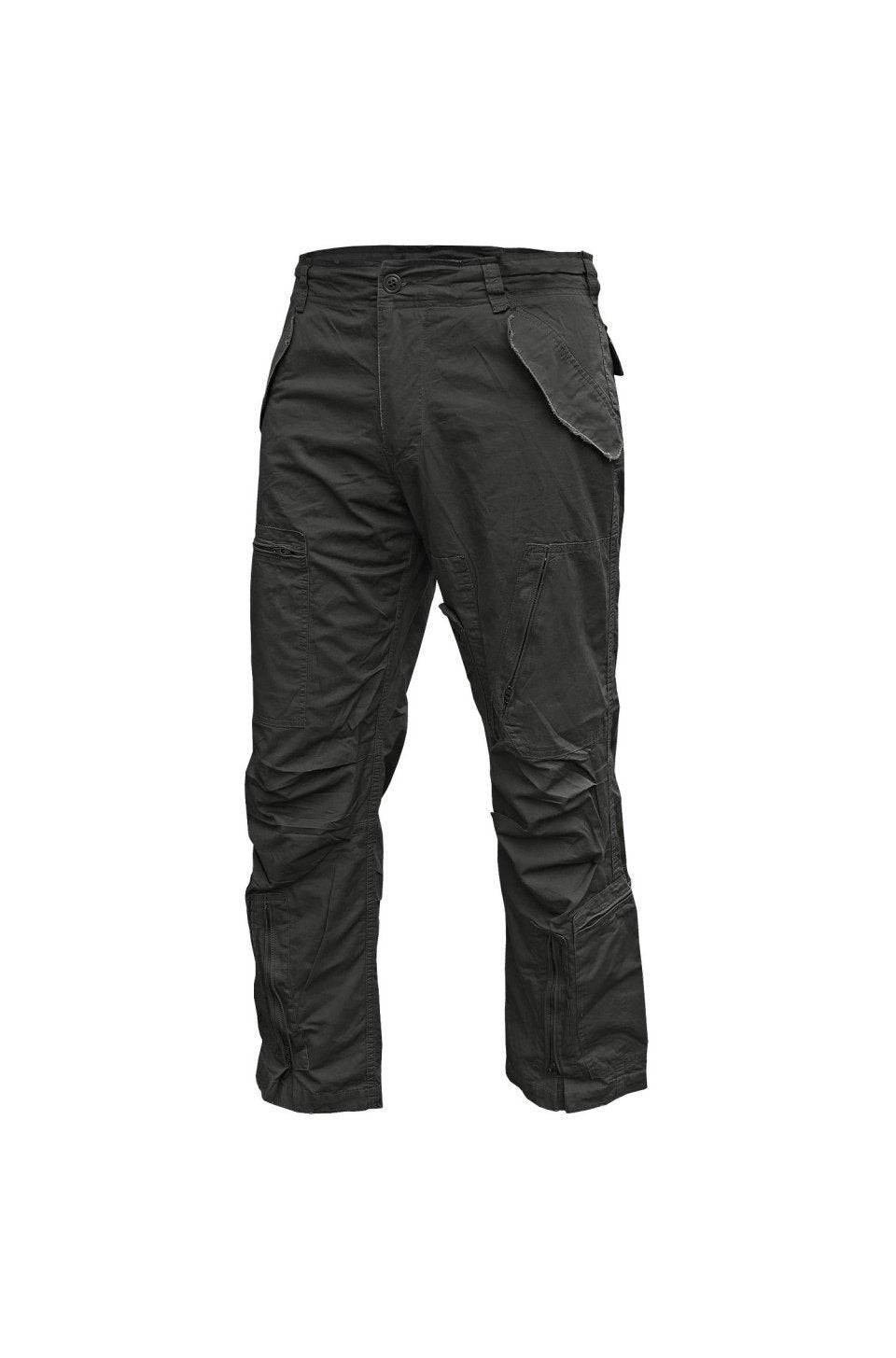 Pantaloni Prespalati Aviator Negri