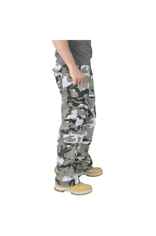 Pantaloni Raw Vintage Airborne Camuflaj Urban