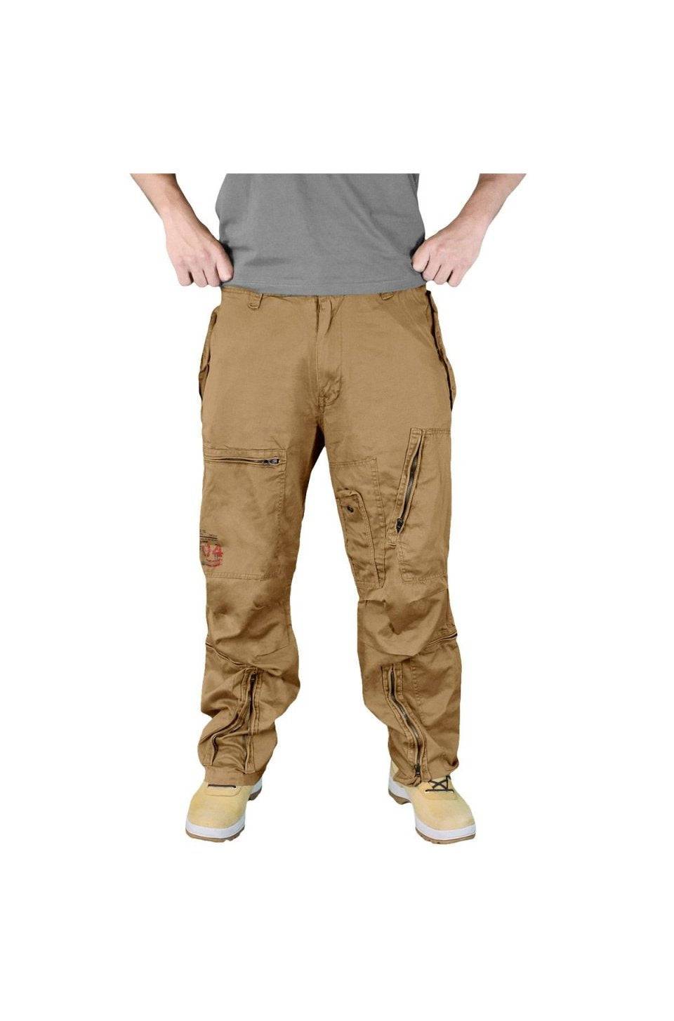 Pantaloni Raw Vintage Infantry Cargo Kaki