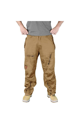 Pantaloni Raw Vintage Infantry Cargo Kaki