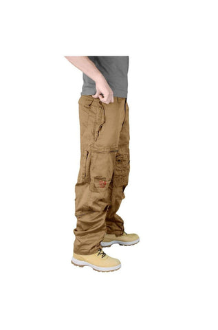 Pantaloni Raw Vintage Infantry Cargo Kaki
