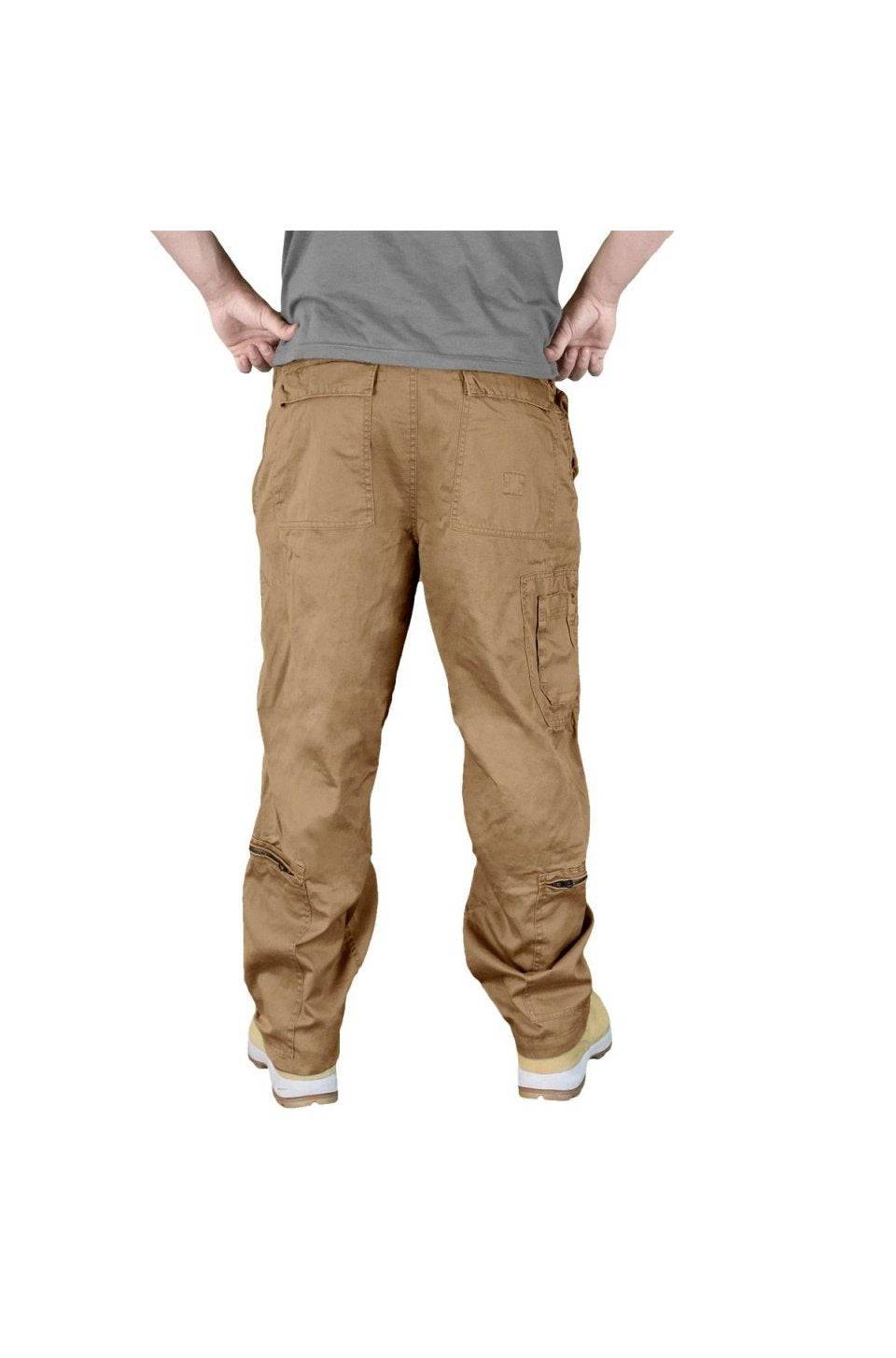 Pantaloni Raw Vintage Infantry Cargo Kaki