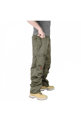 Pantaloni Raw Vintage Infantry Cargo Oliv