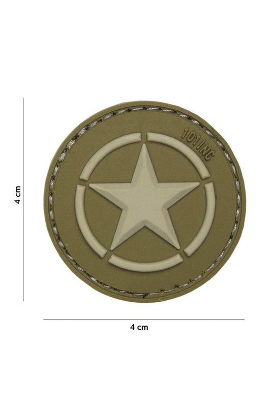 Patch 3D Pvc Allied Star Green