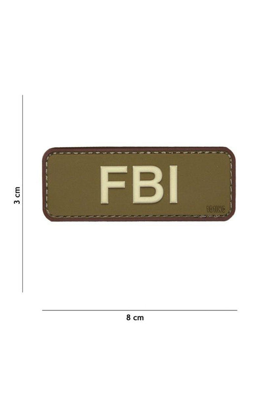 Patch 3D Pvc Fbi Green/Brown