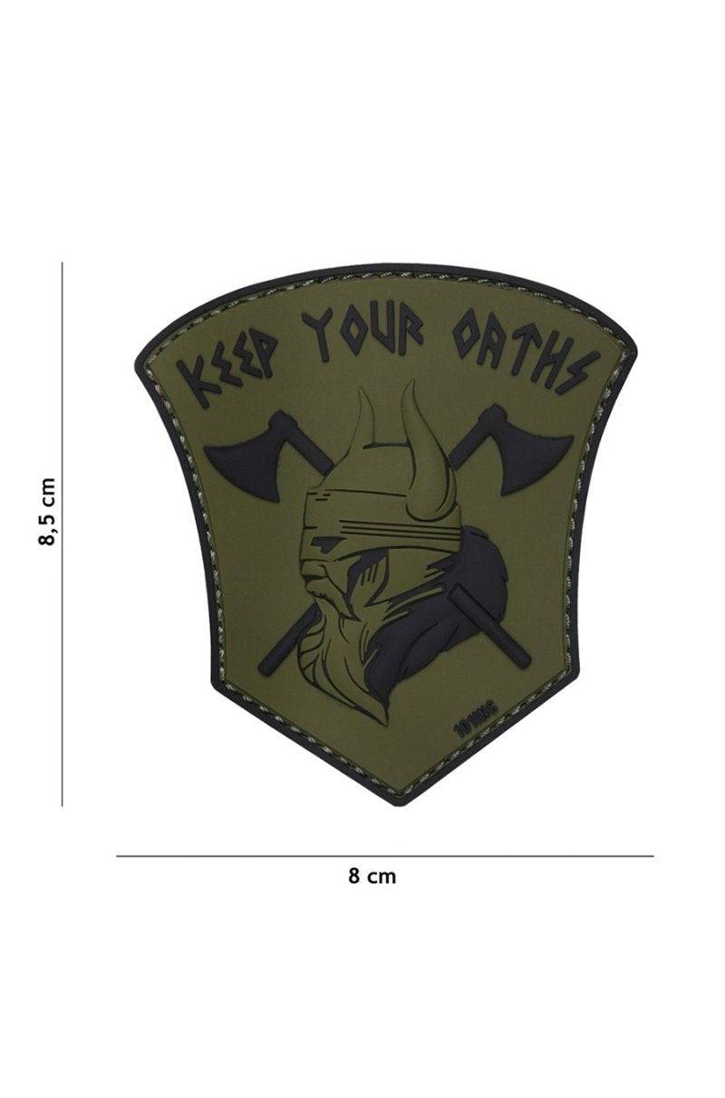 Patch 3D Pvc Keep Your Oaths - Green