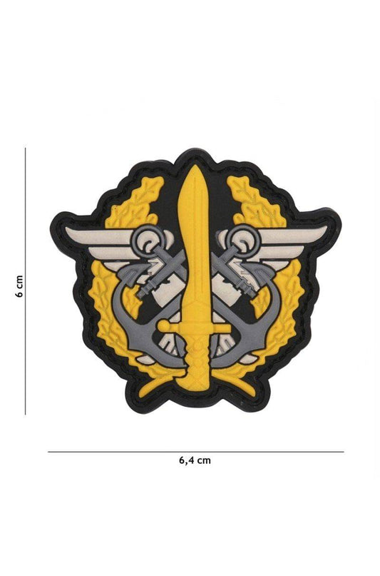 Patch 3D Pvc Marine Corps Logo Yellow