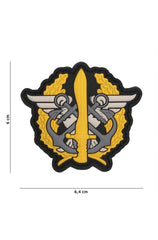 Patch 3D Pvc Marine Corps Logo Yellow