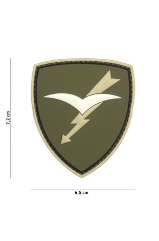 Patch 3D Pvc Paratroopers Brigade Folgore Green