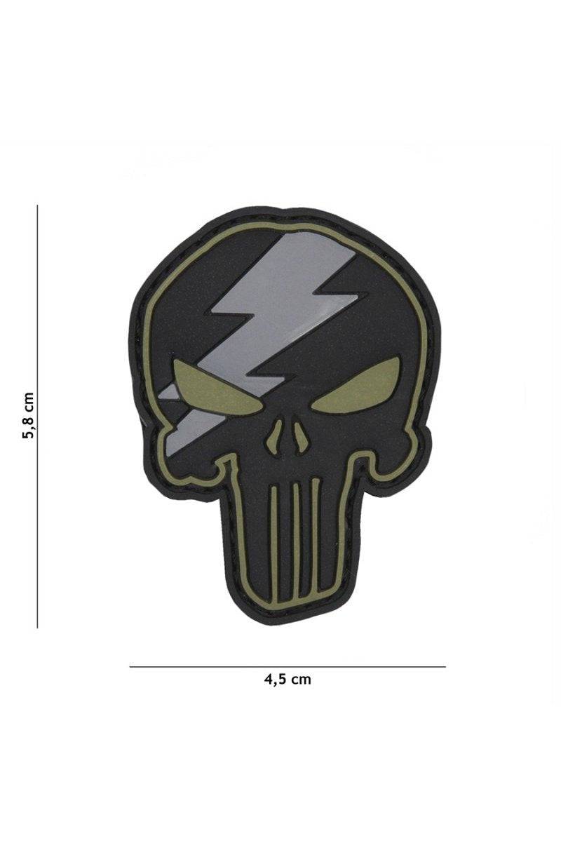 Patch 3D Pvc Punisher Thunder Green