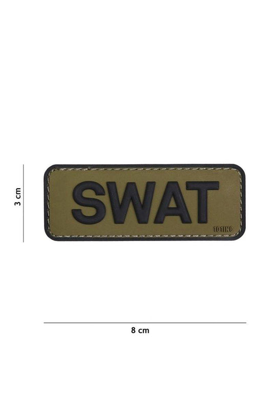 Patch 3D Pvc Swat Green/Black