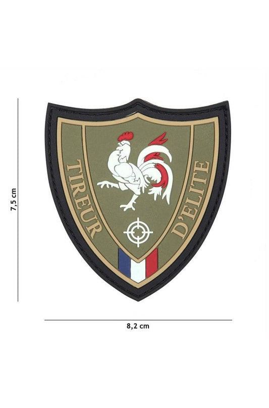 Patch 3D Pvc Tireur D'elite Green