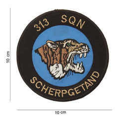 Patch Tricotat 313 Sqn Scherpgetand #4001
