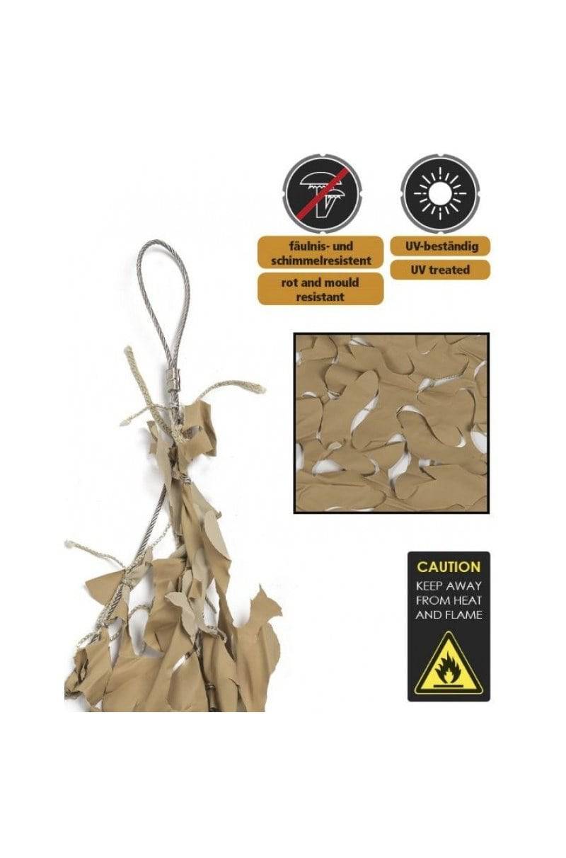 Plasa Camuflaj Coyote 3X3 Shade Sail