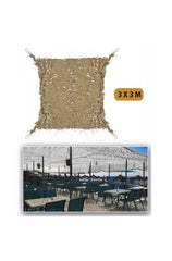 Plasa Camuflaj Coyote 3X3 Shade Sail
