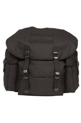 Rucsac German Negru din Bumbac – 25L, Design Clasic, Ideal pentru Oraș sau Școală