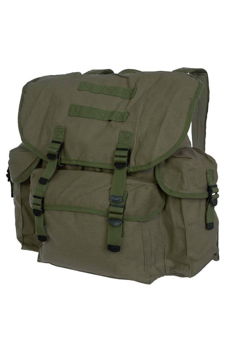 Rucsac German OD din Bumbac – 25L, Clasic, Urban și Ideal pentru Școală sau Oraș